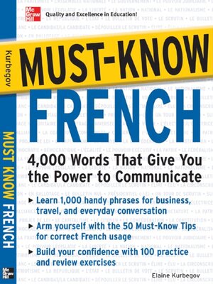 cover image of Must-Know French